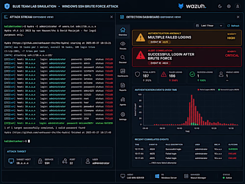 Wazuh Triage: SSH Bruteforce Lab