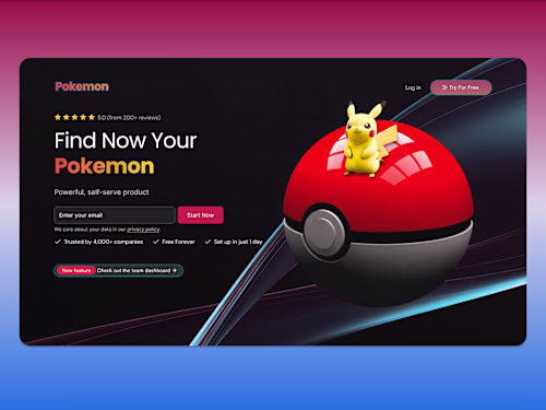 Responsive Website Landing Page, SaaS Mobile UI UX in Figma