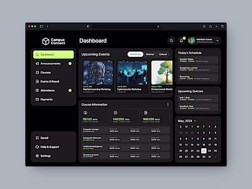 EdTech Dashboard Design