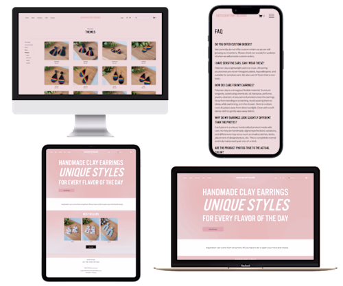 Custom 5-page E-Commerce Website Design + Logo
