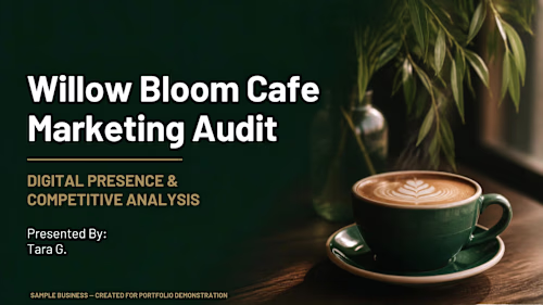 A sample small business marketing
