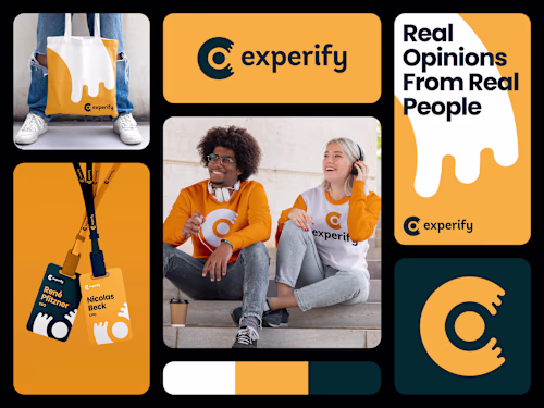 Logo & Brand Identity for Experify's Real-life Reviews satrtup