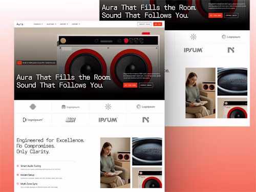 Website Design for a Speaker Brand 🔊