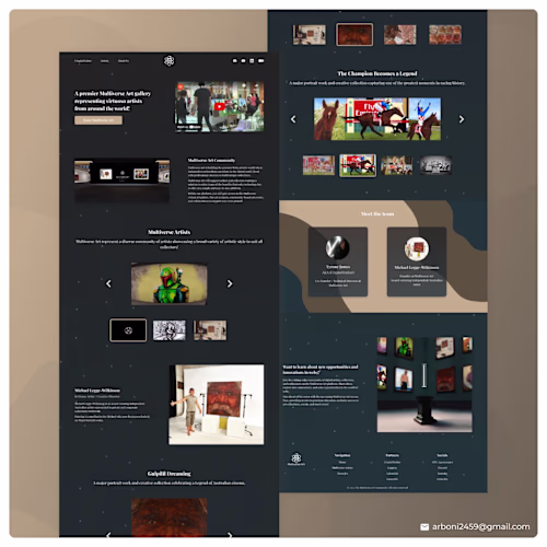 Multiverse Art Business Website