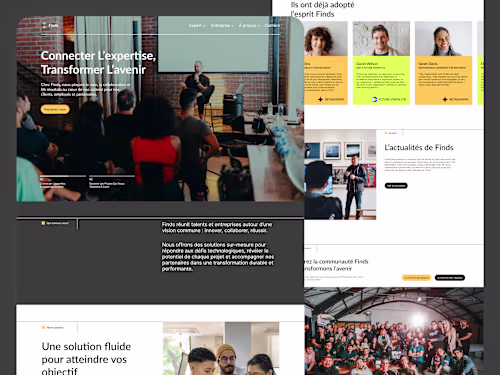 Finds - UX-UI Design | Webflow | GSAP