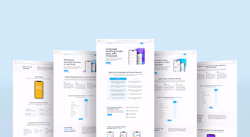 iTranslate Feature Landing Pages & Language Learning Hub