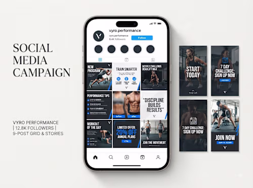 A complete Instagram social media