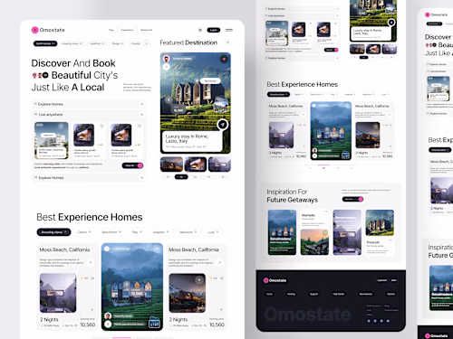 Omostate - Real estate website design & app design