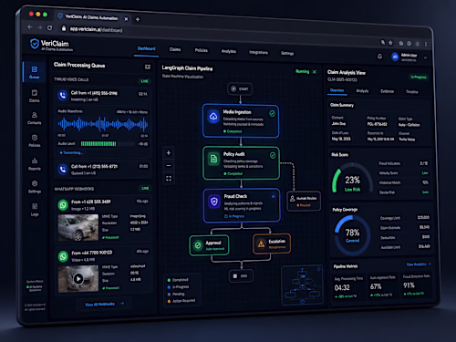 VeriClaim: Omnichannel Voice & WhatsApp Multi-Agent Automation