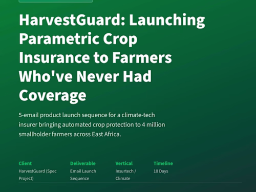 5-Email Product Launch Sequence for HarvestGuard