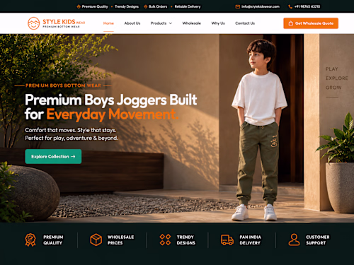 Modern Fashion Website Design &