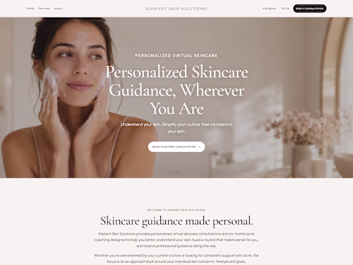 Radiant Skin Solutions - Responsive