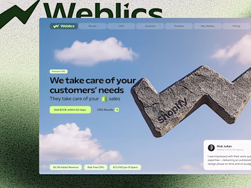 Weblics | Webflow Website | CRO Agency