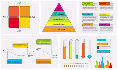 Business Presentation Elements - Vector