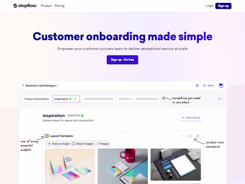 Stepflow Marketing Website