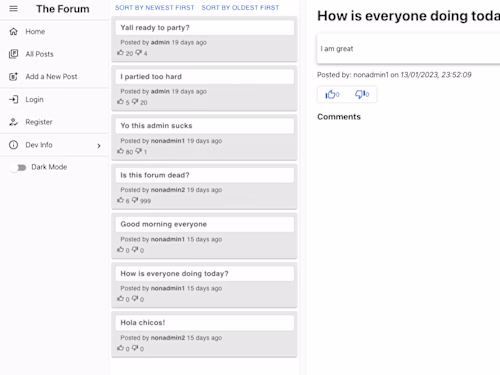 The Forum - Discussion Board