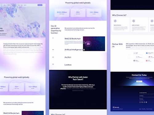 AI landing page