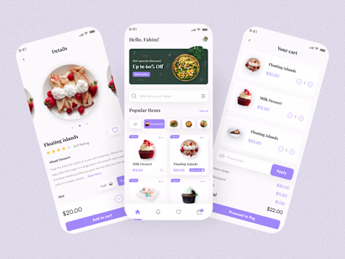 Food Delivery app design on Behance