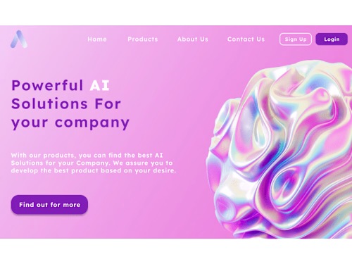 AI Company Landing Page