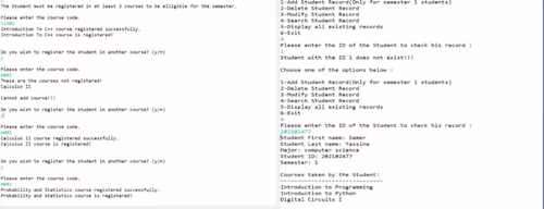System Course Managment