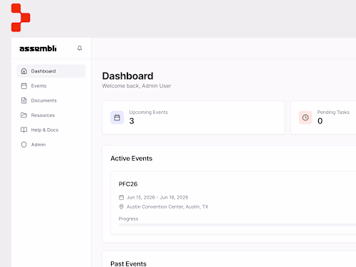 Assembli — B2B Event Management Portal