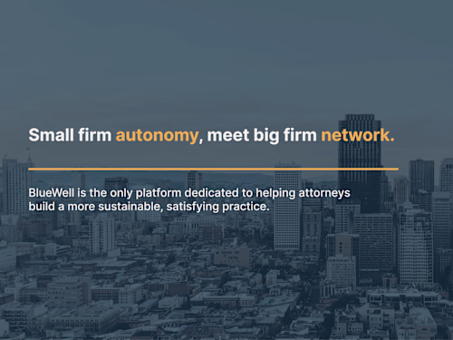 BlueWell - Law Firm Growth Platform