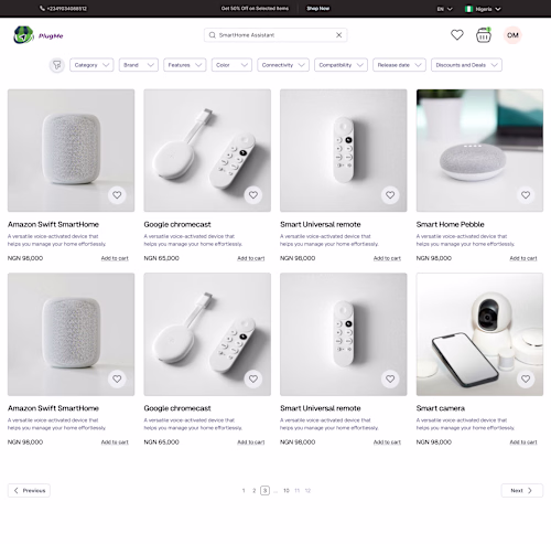 Minimalistic e-commerce website (Product to checkout flow) 