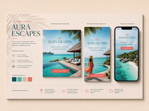 Aura Escapes — Concept Social Media Campaign