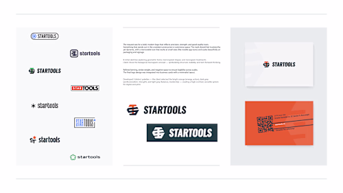 Brand Identity and Logo Design for e-commerce shop Startools