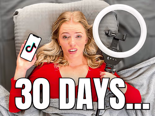 I Went Live On TikTok for 30 Days! - YouTube Challenge Video