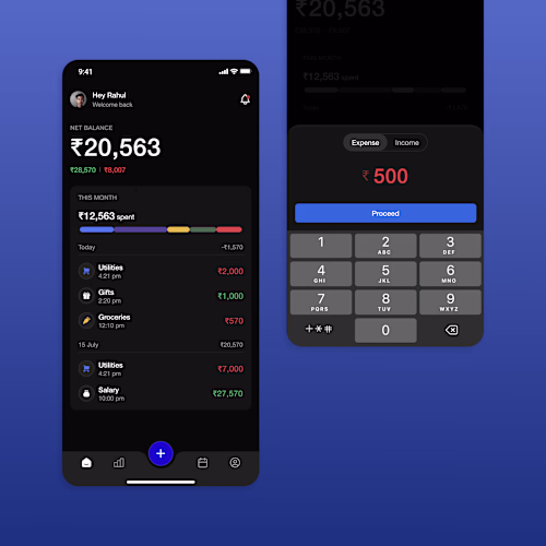 Finance Tracker - Mobile Design