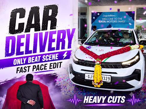 Edited a high-energy car delivery