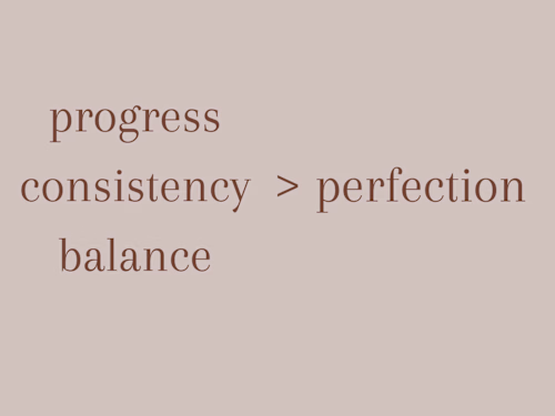Blog about balance and consistency over fast paced perfection