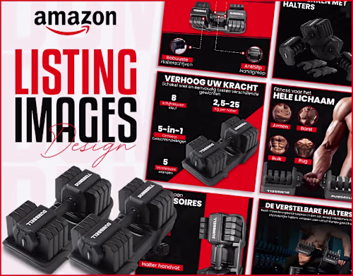 Dumbbells Listing Images || Amazon Listing Images