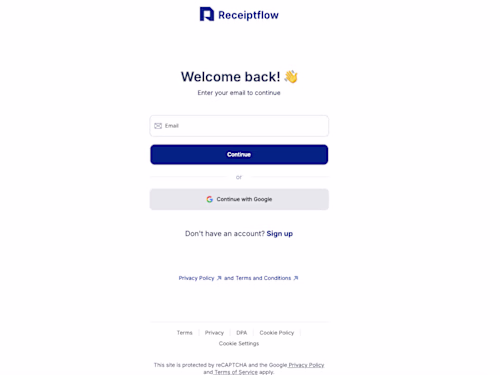Receiptflow - An AI Powered