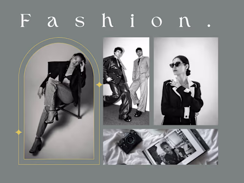 Black & White Fashion Social Media Design