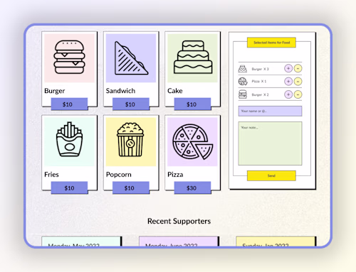 Buy Me Food – One of my Biggest Design Projects