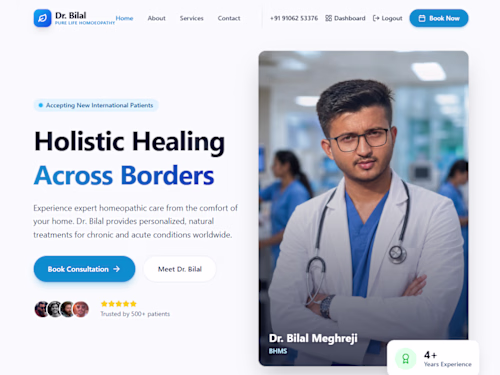 BHMS Homeopathy Consultation & Telemedicine Platform
