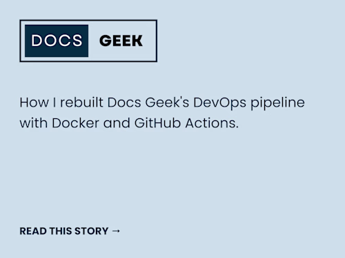 DevOps Pipeline for Technical Writing Course