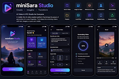 miniSara Studio — AI Video