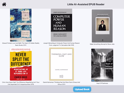 AI assisted book reading application