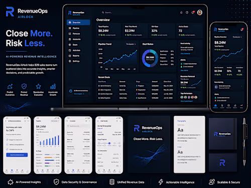 RevenueOps Airlock SaaS Product Website & UI Design
