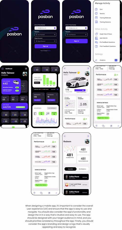 UI/UX Design For Car Tracking Mobile App
