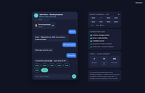 AI Booking Assistant for Appointment-Based Businesses