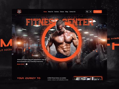 Gym, Fitness and Health Website
