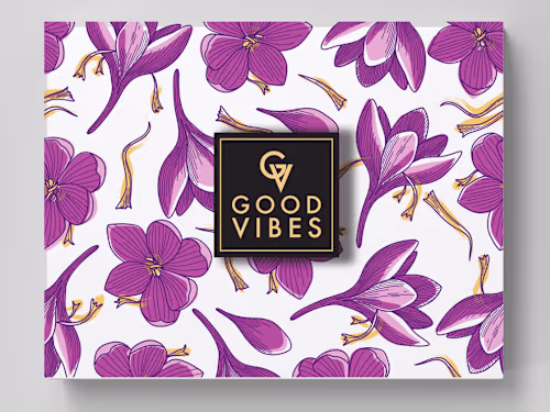 Behance- Gift box design for Goodvibes Brand