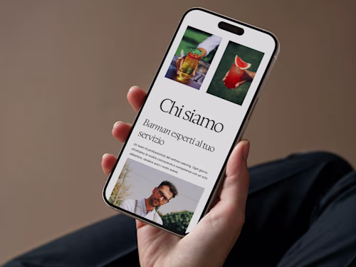 Catering one-page website