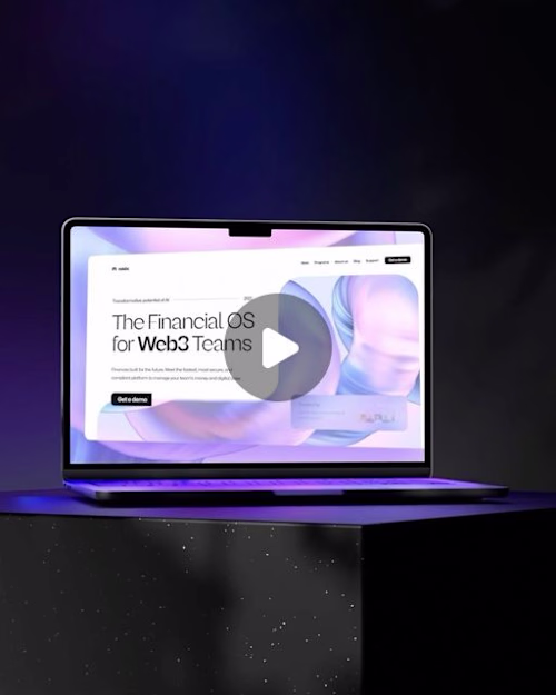 Web3 Finance: 3d Landing Page