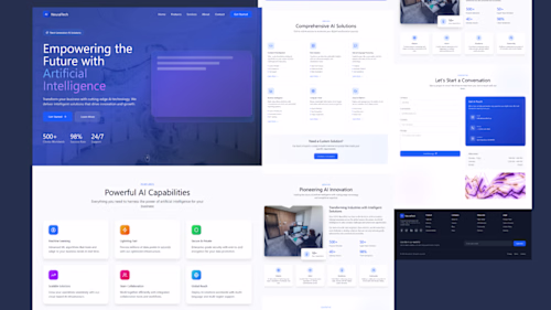 NeutralTech Full Website Design made on Figma Did I cook?