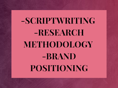 Scriptwriting Samples & Research Methodology